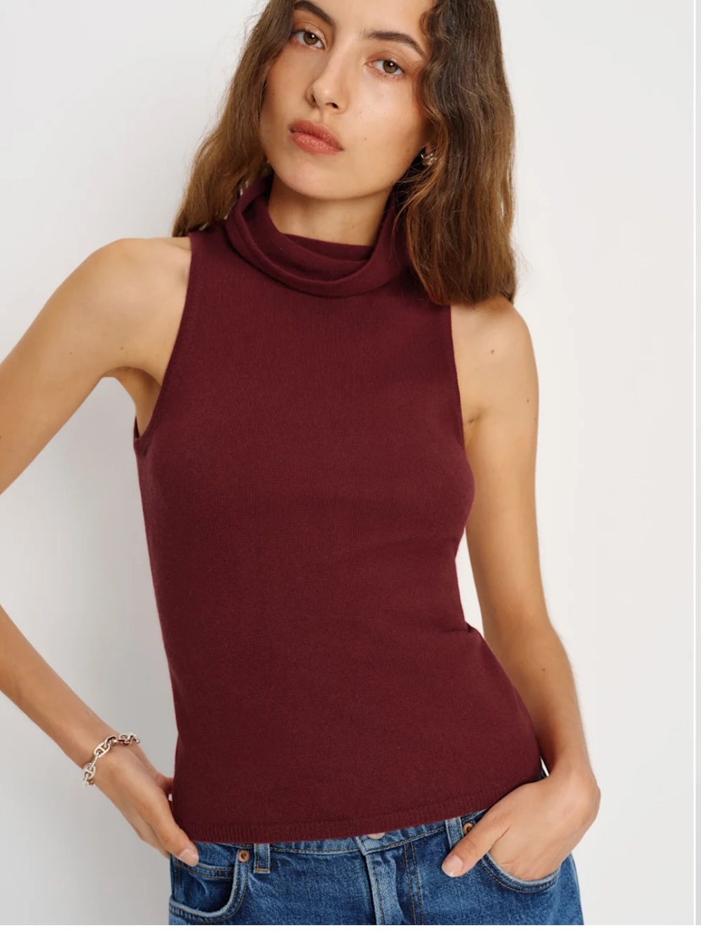 Reformation cashmere top NWT